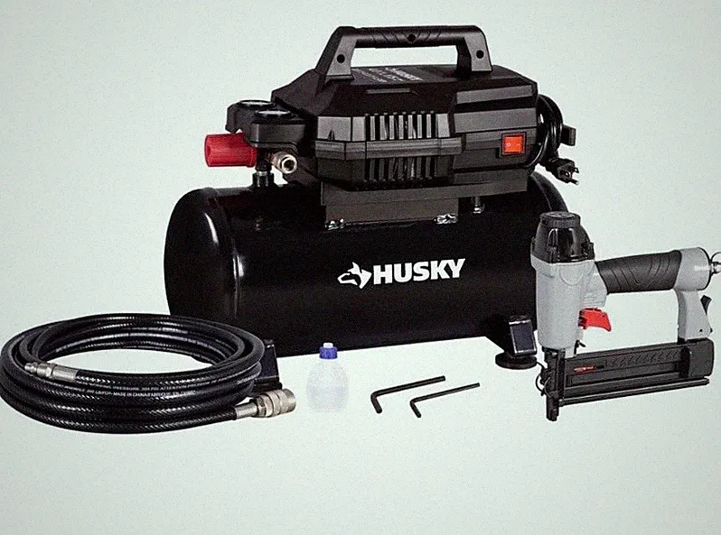 4 Gallon 175 PSI Electric Hot Dog Air Compressor Combo Kit