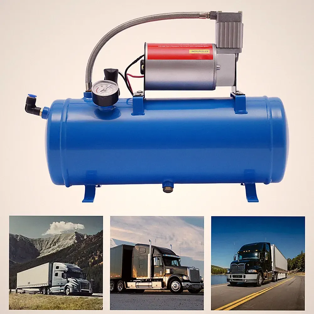 Air Compressor 1.6 Gallon DC 12V 23A 100 Psi Ultra Quiet Oil Free