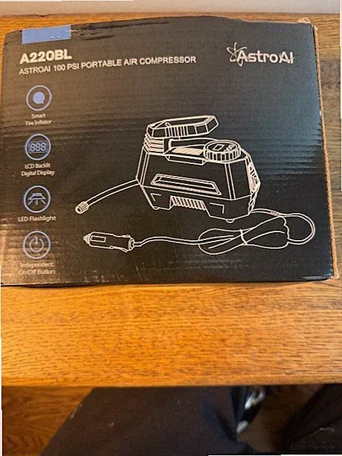 **AstroAI A220BL Portable Air Compressor 100 PSI Car Tires, Air toys, 12V DC