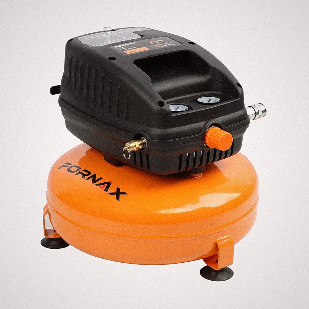 FORNAX Pancake Air Compressor, 3 Gallon, 110 PSI Portable Orange