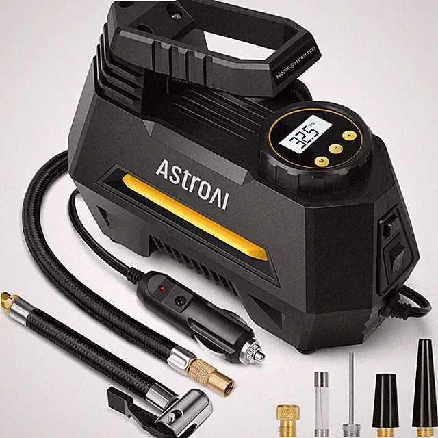 Tire Inflator Portable Air Compressor Tire Air Pump for Car Tires - C...